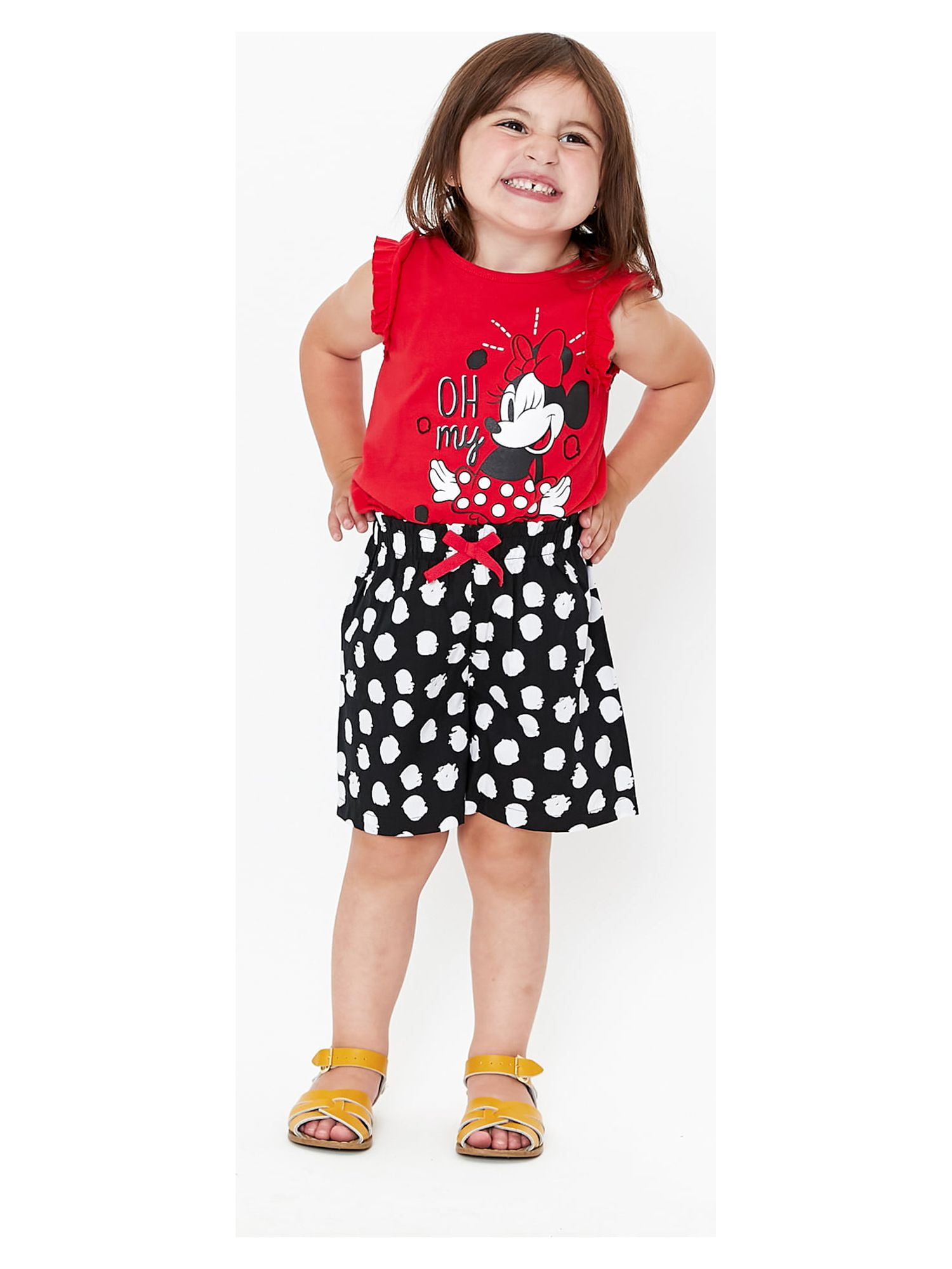 Minnie Mouse Baby & Toddler Girl Tank Top and Shorts, 2-Piece Set,12M-5T