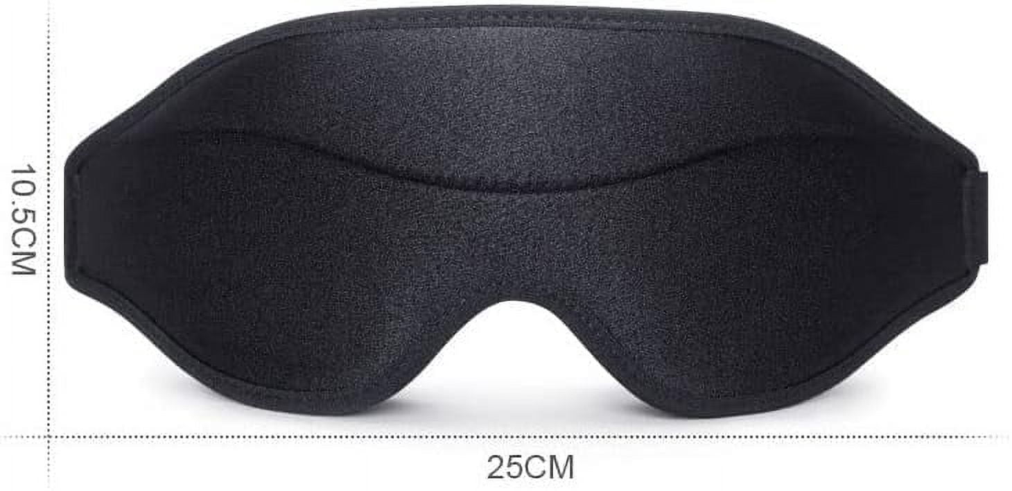 2 Pcs 3D Sleep Masks - Contoured Cup Eye Masks for Side Sleepers, Light Blocking for Men and Women - Perfect for Travel, Office Nap, Fits Most People