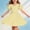 Yellow, variant on Babcutegg Classic Plaid Short-Sleeve Round-Neck Dress With Crisscross Back Design For Girls, Lightweight Breathable Summer Wear Yellow Size 14