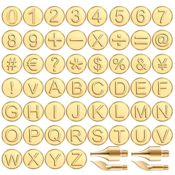 CCOCC 56Pcs Wood Burning Kit,Heritage Blend Wood Burning Tool,Versatile Tips Wood Burning Letters