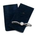 thumbnail image 4 of Watch Bag Anti-wear Anti-scratch Shock-proof Press Button Short Velvet Snap Design Portable Jewelry Packing Pouch Daily Use, 4 of 7