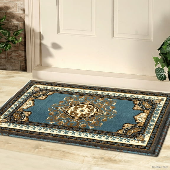 Allstar Doormat Accent Rug Woven High Quality High Density Double Shot Drop-Stitch Carving (2' 0" x 3' 3")