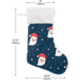 thumbnail image 2 of Coolnut Christmas Santa Claus Stocking 2PCS, Large Fireplace Xmas Hanging Stockings with Plush Cuff for Family Holiday Party Decorations, 17.71"x 12.20", 2 of 7