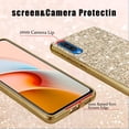 thumbnail image 5 of Compatible with Samsung Galaxy A50 Case, Glitter Sparkly Samsung Galaxy A50 Phone Case with Slim Silicone Shockproof Protective Bumper Cover for Cute Girls Women (Gold), 5 of 14