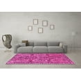 thumbnail image 3 of Ahgly Company Indoor Round Oriental Pink Traditional Area Rugs, 5' Round, 3 of 4