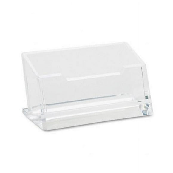Kantek AD30 Acrylic Business Card Holder Capacity 80 Cards Clear