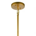 thumbnail image 4 of 1 Light Contemporary Geometric Cage Drum Pendant Light Fixture with Satin Etched Glass-Classic Gold Finish Bailey Street Home 147-Bel-4187461, 4 of 10