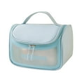 thumbnail image 2 of Shldybc Translucent Water Proof Cosmetic Bag, Cosmetic Bag Set Frosted Translucent Pvc with Zipper Handle Portable Travel Bag, Hangable and Handy Cosmetic Bag, 2 of 6