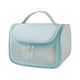 thumbnail image 2 of Neceser translúcido | Neceser colgante de PVC esmerilado con cremallera | Organizador de viaje impermeable para mujer y hombre | Capacidad de 4,5 L | Azul, negro y blanco, 2 of 6