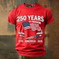 thumbnail image 4 of Tisuna Boys Patriotic T Shirts Size 8-9 Years America Flag Print Short Sleeve Crew Neck Tops Regular Fit Kids Boys 4th Of July Red 250th Anniversary Celebration Tshirts, 4 of 5