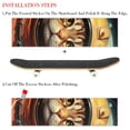thumbnail image 2 of Cat Emery Surface Skateboard Grip Tape Stickers (Pack of Two) - 8.8x32.6in/22.4x83 cm - PVC Back Material - Easy to Apply - Skateboard Accessories, 2 of 5