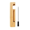 thumbnail image 1 of Graflsoa Wireless BBQ Meat Thermometer with Timer, IP68 Waterproof, Bamboo Design, Remote Monitoring for Oven, Grill, and Kitchen Use, 1 of 7
