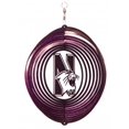 thumbnail image 1 of Northwestern Wildcats Circle Swirly Metal Wind Spinner, 1 of 1