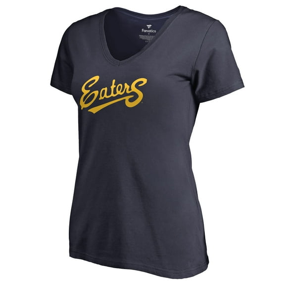 Women's Navy UC Irvine Anteaters Alternate Auxiliary Logo V-Neck T-Shirt