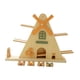 thumbnail image 3 of Rampa de madera para coche, juguete para niños, pista de carreras de madera, coche de desarrollo temprano, molino de viento de madera Montessori,, 3 of 9