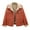 Orange, variant on Xysaqa Women's Winter Warm Fleeces Lined Jean Jacket Thicken Sherpas Denim Jacket Casual Button Coat Outerwear with Pockets (S-3XL)