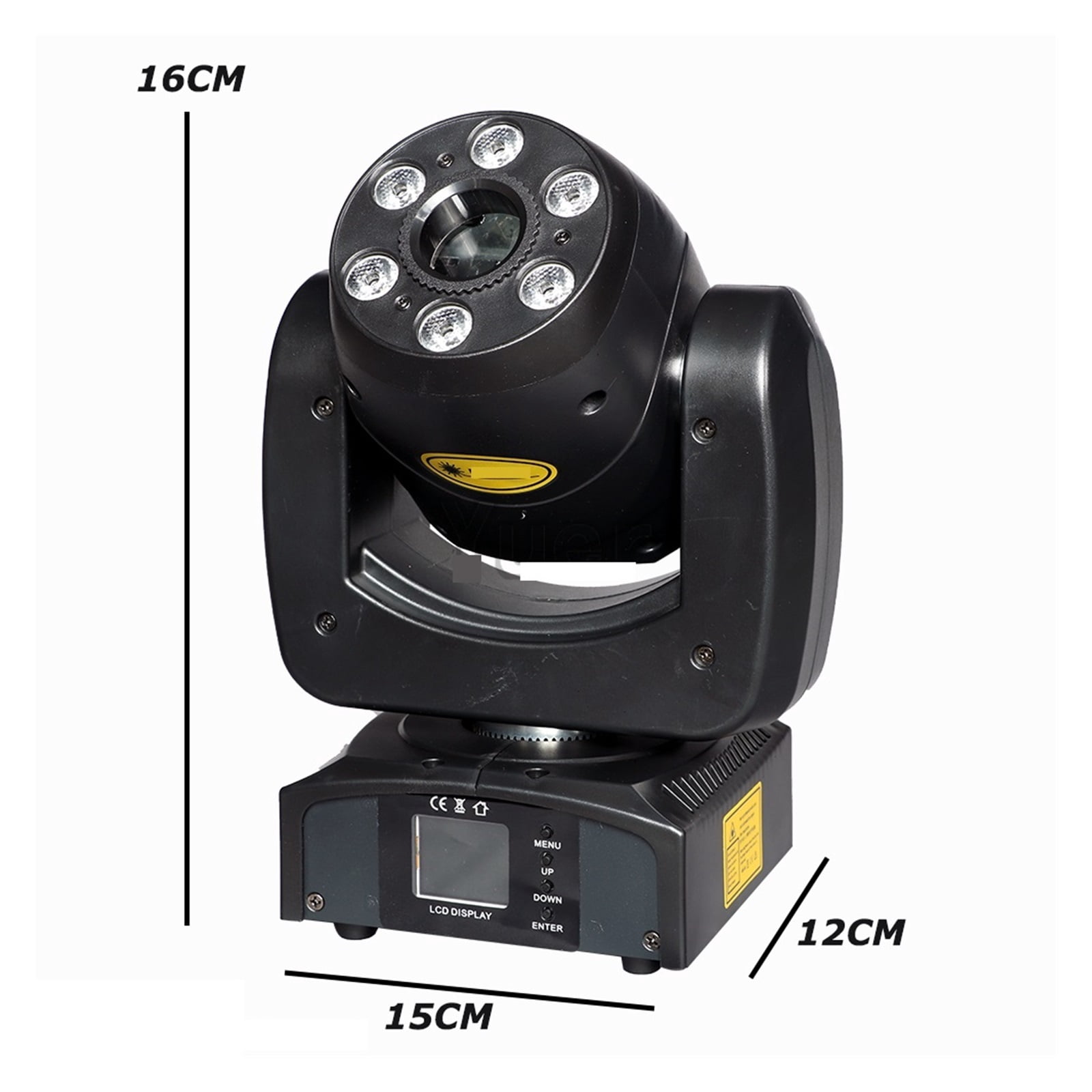 6X10W LED 2W Full Color RGB Moving Head Light DMX Scanning Pattern Effect Projector DJ Disco Stage Wedding