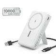 thumbnail image 1 of 10000mAh Wireless Power Bank, 15W Wireless Magnetic Portable Charger & 22.5W PD USB-C, LCD for iPhone 15/16/14/13/12 Pro/Pro Max/Plus/Mini -PGYOB W01, 1 of 9