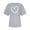 Gray1, variant on Posijego Womens Heart Graphic T-Shirts Round Neck Casual Summer Short Sleeve Shirt Stretchy Soft Basic Tee Cute Tops
