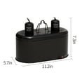 thumbnail image 3 of REPTIZOO Deep Dual Lamp Fixture, UVB Compact Reptile Heat Lighting Kit Combo Deep Dome Lamp Holder, 3 of 7