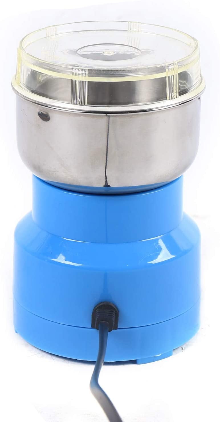 JUTTIRA Mini Electric grinder for spices and seeds Extra fine smash grinder  150W 10s Rapid Grinding Spices, Seasonings, Seed, Condiment, Blue