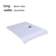 thumbnail image 2 of Seitruly Toalla de masaje de salón profesional con agujero, almohada de cama a rayas, toallas corporales de algodón, accesorio cómodo transpirable para masajeadores Blanco Seitruly CE014781-01B, 2 of 6