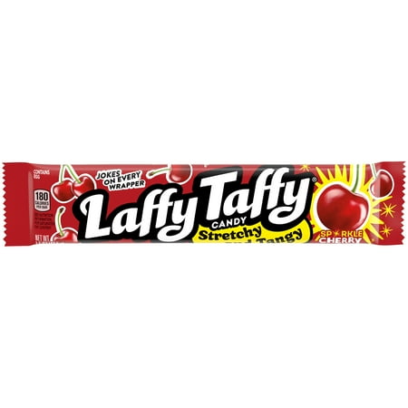LAFFY TAFFY Sparkle Cherry Candy 1.5 oz. Wrapper