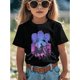 thumbnail image 2 of Girls' K-Pop Music Graphic T-Shirt - Cute Anime Dancing Group Design With Korean Lettering & K-Pop Stars, Round Neck Short Sleeve Casual Summer Tee For K-Pop Fans, Trendys Korean Pop Culture Apparel, 2 of 8
