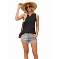 thumbnail image 4 of Sleeveless Shirts for Women Casual Summer V Neck Tank Tops Dressy Blouses Tunic 2026, 4 of 7