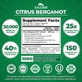 thumbnail image 2 of Zazzee Citrus Bergamot Polyphenolic Extract 1200 mg – 150 Vegan Capsules – Standardized for 40% Polyphenolic Flavanones – Supports Metabolic & Heart Health – Vegan • Non-GMO • Made in USA, 2 of 10