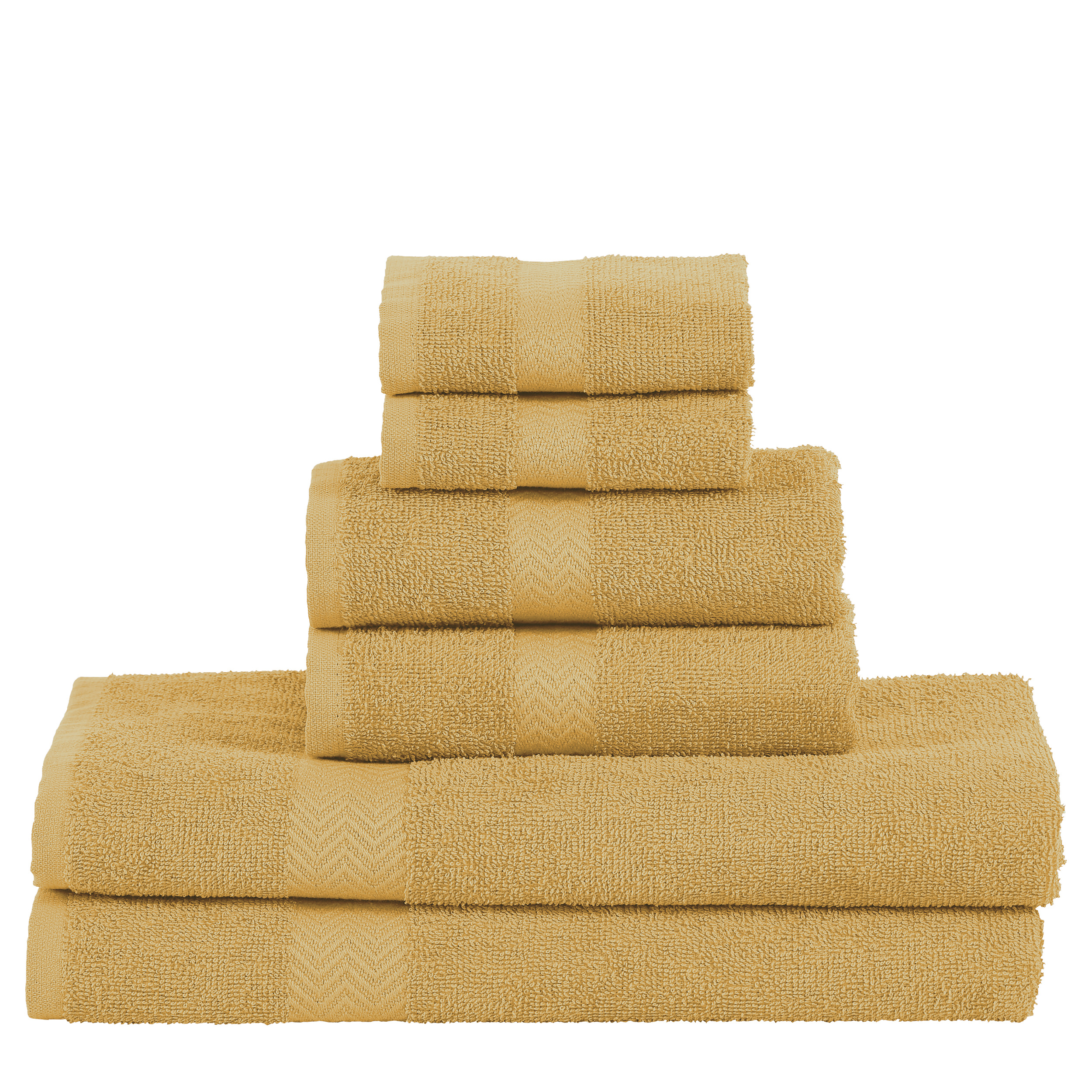 Impressions Bolingbroke EcoFriendly Cotton Bath Towels, 6Piece Towel