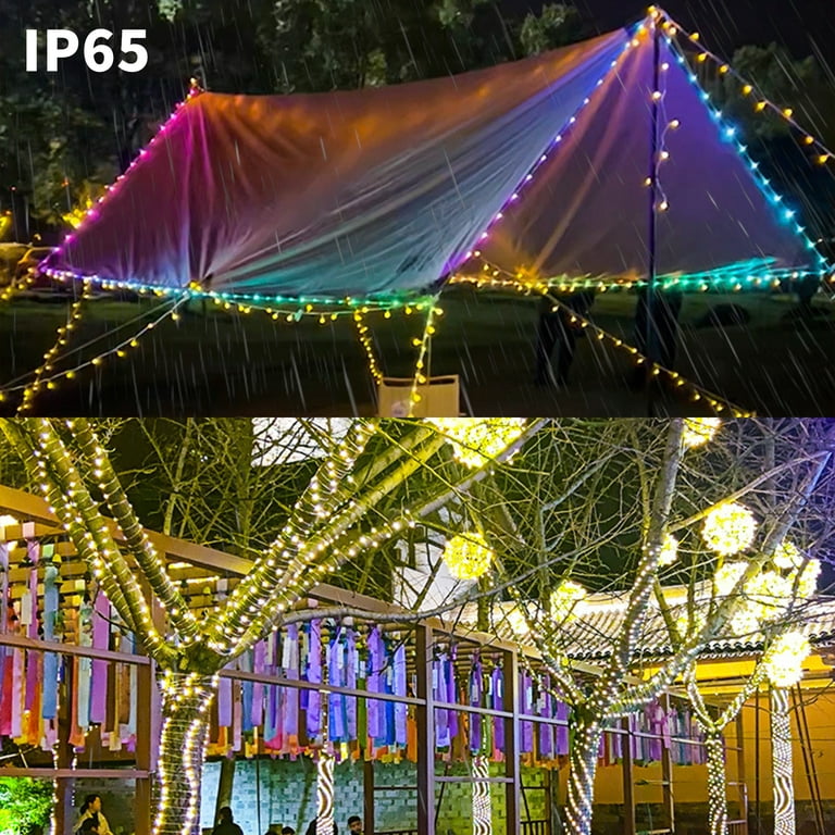RGB LED Light Strip 5050 Remote Control USB Rechargeable Solar Lamp,  Christmas Lights, Outdoor Party Decoration.