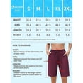 thumbnail image 2 of Charmo Women Swim Shorts Boy Leg Boardshorts with Built-in Brief Solid Beach Swimsuit Bottoms, 2 of 4