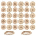 thumbnail image 2 of NUOLUX 30-Pack Unfinished Wooden Flower Cutouts for Crafting and Painting, Wood Slices Perfect for Flower Art Projects, 2 of 5