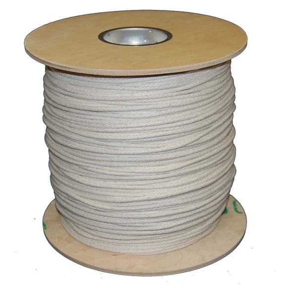 T.W. Evans Cordage 46-087 Number 8 14 in. x 1200 ft. Buffalo Cotton Sash Cord Spool