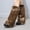 D, variant on Women's Leopard Print Fuzzy Leg Warmers Punk Long Boot Cuffs Socks