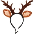 thumbnail image 1 of Adorno navideño para gato: diadema con forma de cuernos, accesorio para el cabello para gatos y gatitos (talla L), 1 of 8