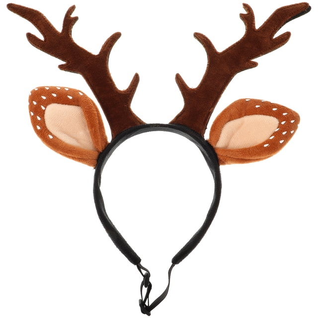 Adorno navideño para gato: diadema con forma de cuernos, accesorio para el cabello para gatos y gatitos (talla L)