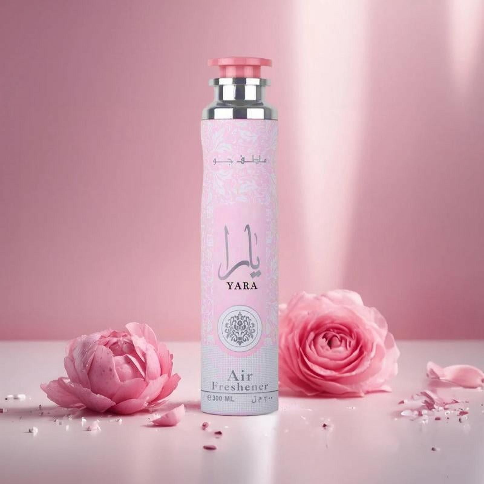 Perfumes Yara Air Freshener, 300ml (10.1 Oz) - Amazing Scented Home Air Freshener - Floral Sweet Vanilla scent Home Fragrance Woody Aroma