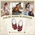 thumbnail image 7 of Balery Snowflake red plaid Pattern Women's Fuzzy Memory Foam Slippers Fluffy Winter House Shoes Indoor and Outdoor-35/36, 7 of 7