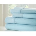 thumbnail image 2 of Merit Linens Luxury Hotel Quality Soft Embossed Checker 4 Piece Bed Sheet Set - King - Aqua, 2 of 2