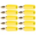 thumbnail image 4 of Banana Plug Banana Plug Set Banana Plug Connector Solder Banana Plug 10Pcs Banana Plug 2.5mm Gold Plated Brass Solder Type Male Connector Accessory Set KitYellow, 4 of 8