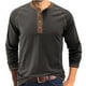 thumbnail image 2 of Camisas de Hombre Camisas de Manga Larga Jersey Con Botón Fondo de Cuello Redondo Top Odeerbi  ODB176023, 2 of 6