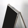 thumbnail image 5 of M&T Displays Stainless Steel Chalk A Board 22x28 Inch Double Sided Silver Sandwich Board Folding A-Frame Sidewalk Curb Sign Portable Advertisement Display for Restaurant Cafe, 5 of 6