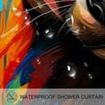 thumbnail image 3 of yowmns Waterproof Printed Shower Curtain Set with Hooks - Stylish Bathroom Decoration, 3 of 6