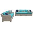thumbnail image 1 of Ensemble de Meubles de Patio en Osier d'Extérieur 5 Pcs en Aruba, 1 of 2