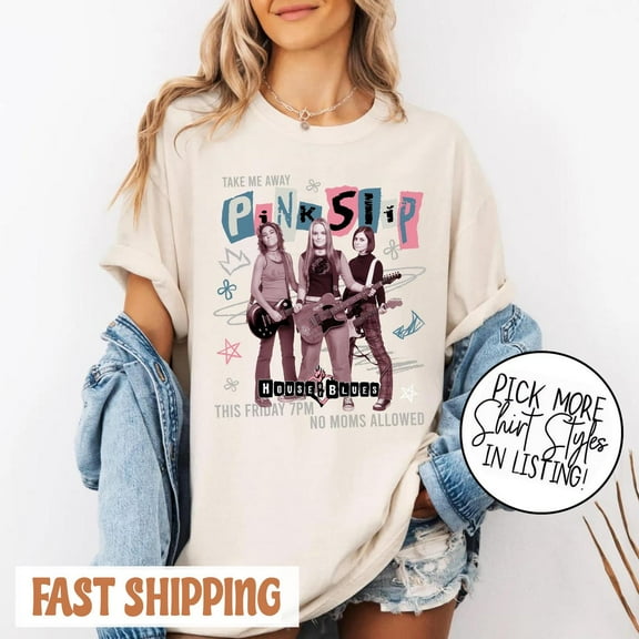 Pink Slip T-Shirt, Freakier Friday Tee, Inspired Band Graphic Tee, Y2K Movie Merch, Gift for fan, Retro Band Shirt