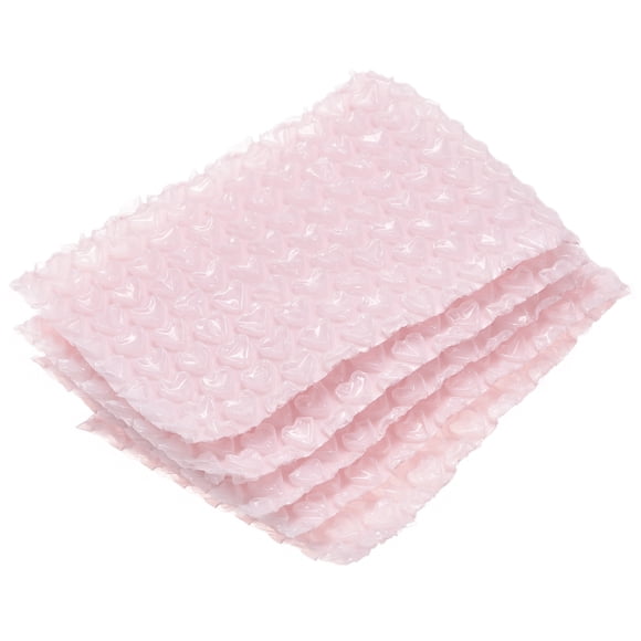 Unique Bargains 3.9 x 5.85inch Bubble Bags,Clear Cushion Double Bubble Pouches Bags pink 20pcs