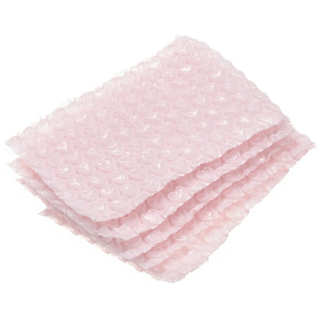 Unique Bargains Sacs à Bulles 3.9 x 5.85 Pouces, Sacs à Bulles Doubles à Coussin Transparent Roses 20 Pcs
