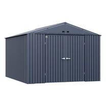 Arrow Elite 10 x 12 x 8 ft Anthracite Steel Storage Shed